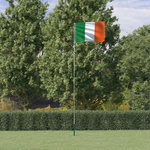 VIDAXL Drapeau de l'Irlande et mat 5,55 m Aluminium
