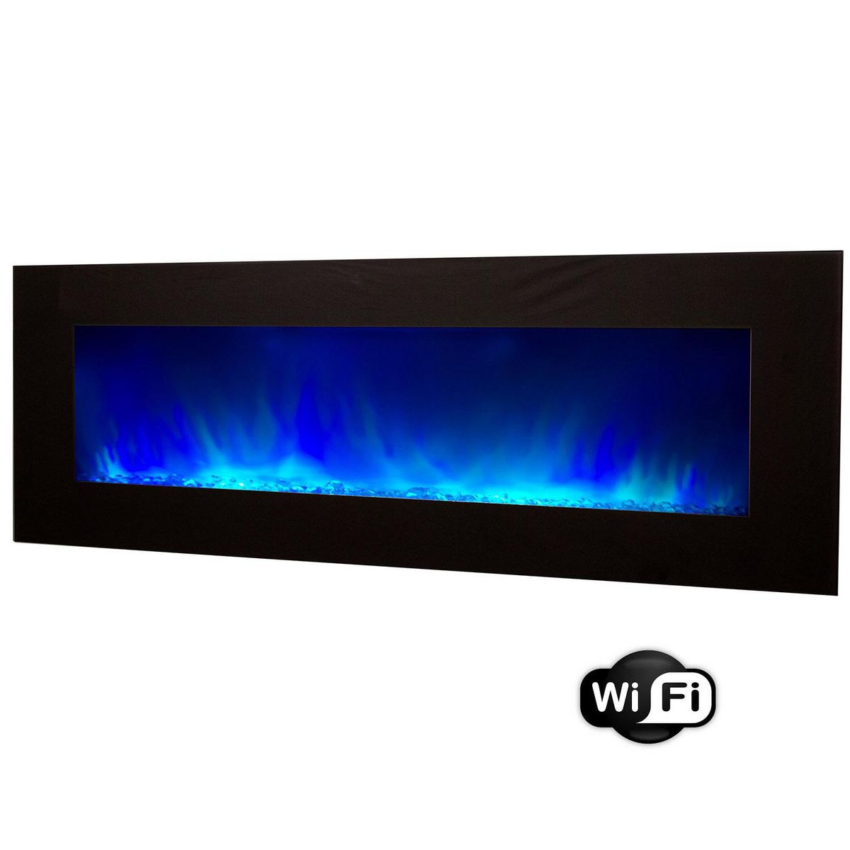 Chemin'arte Cheminée électrique grande taille 2000w en wifi - volcano 5xl wifi