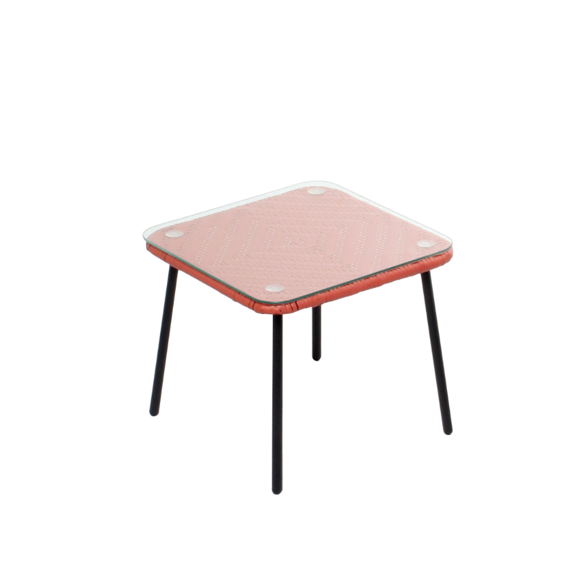 Voir la diapositive 5 : CONCEPT USINE Set de 2 fauteuils + table basse terracota acapulco