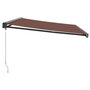 Voir la diapositive 4 : VIDAXL Auvent manuel retractable marron 500x300 cm