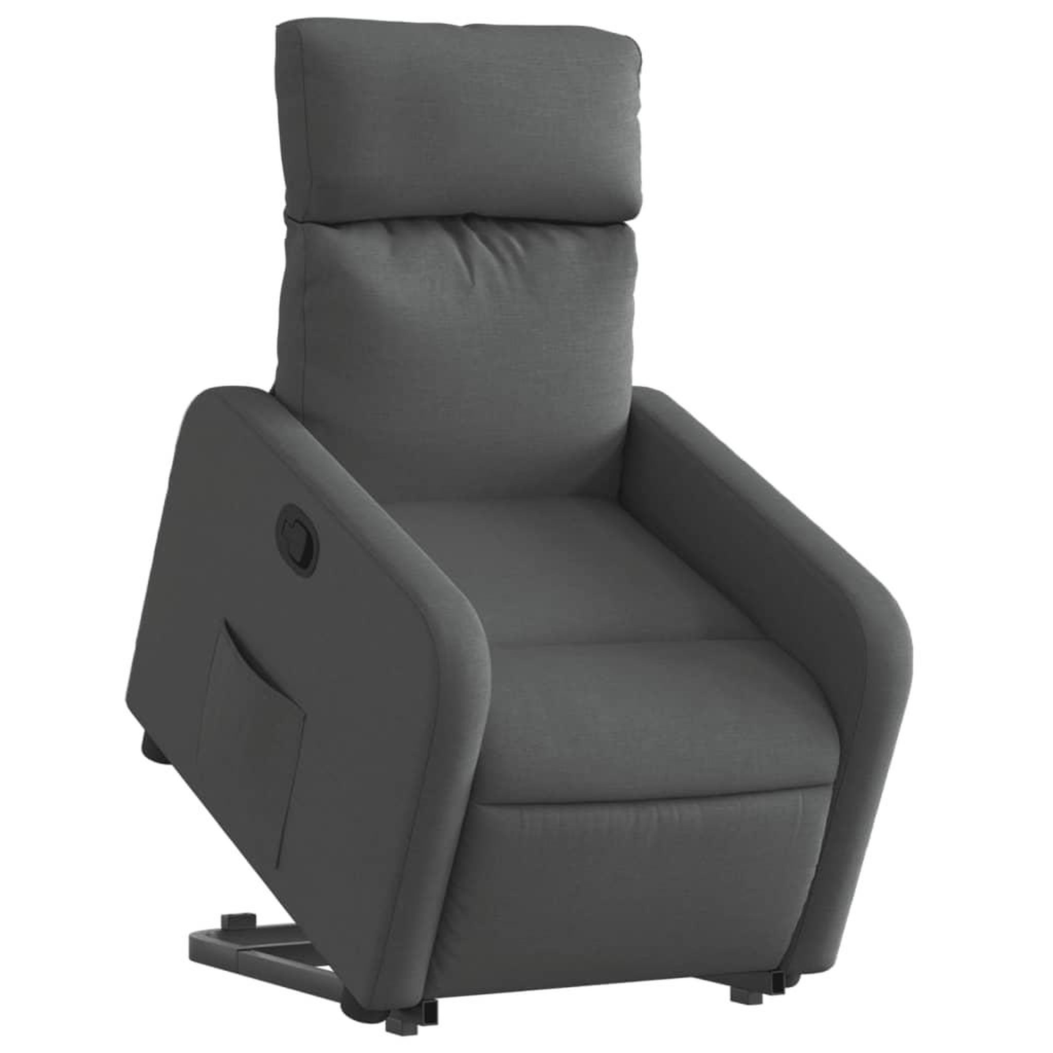 Voir la diapositive 3 : VIDAXL Fauteuil inclinable Gris fonce Tissu