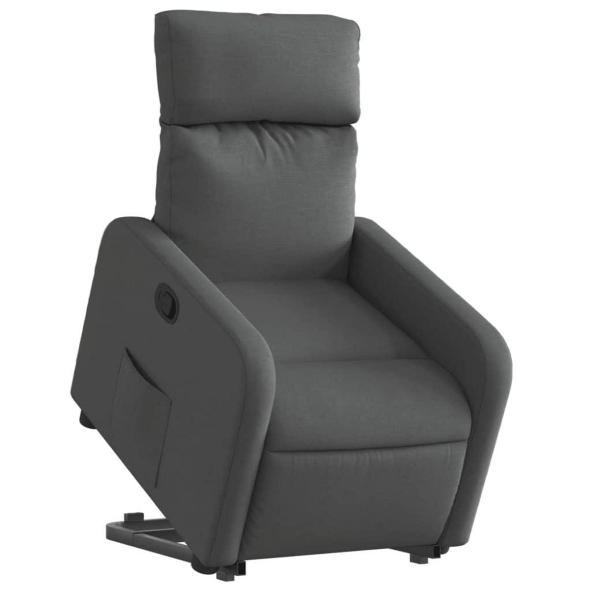VIDAXL Fauteuil inclinable Gris fonce Tissu