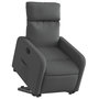 Voir la diapositive 3 : VIDAXL Fauteuil inclinable Gris fonce Tissu