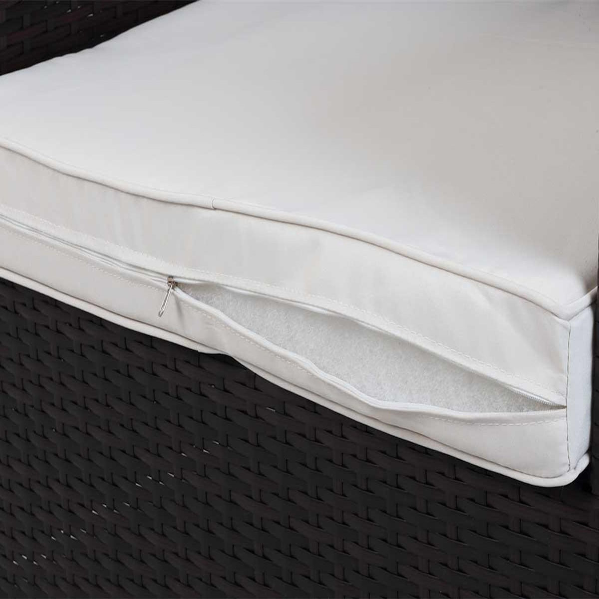 Habitat et Jardin Salon jardin méridienne 2 pcs  Ibiza  - Buffalo - Marron