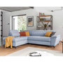 Voir la diapositive 1 : BEST MOBILIER Clever - canapé d'angle gauche - 5 places - convertible avec coffre et têtières - en tissu