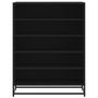 Voir la diapositive 4 : VIDAXL Meuble à chaussures noir 75x38x97,5 cm bois d ingénierie métal