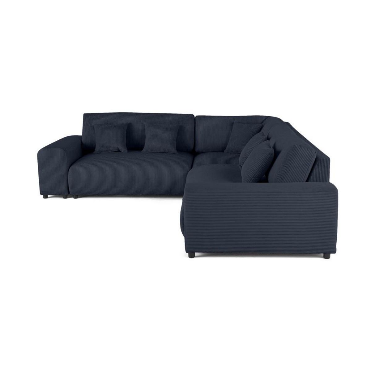 LISA DESIGN Garance - canapé modulable d'angle gauche - 5 places - en velours côtelé