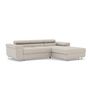 Voir la diapositive 2 : BEST MOBILIER Pablo - canapé d'angle droit - 6 places - convertible avec coffre et têtières réglables - en velours côtelé