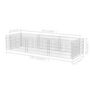 Voir la diapositive 6 : VIDAXL Lit sureleve a gabion Acier 270x90x50 cm
