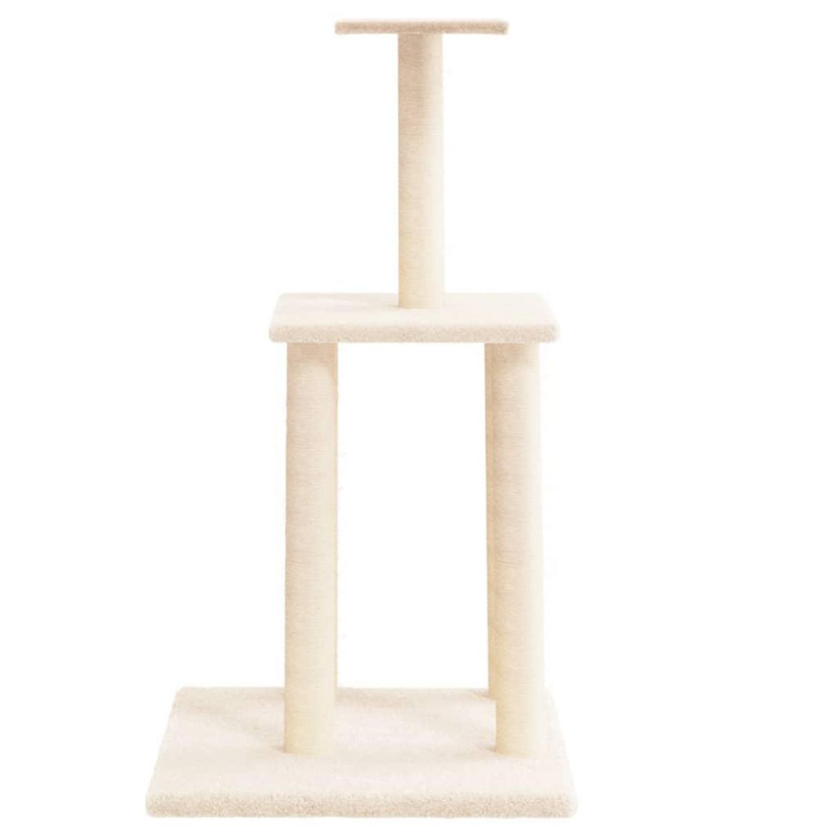 VIDAXL Arbre a chat avec griffoirs en sisal creme 85,5 cm