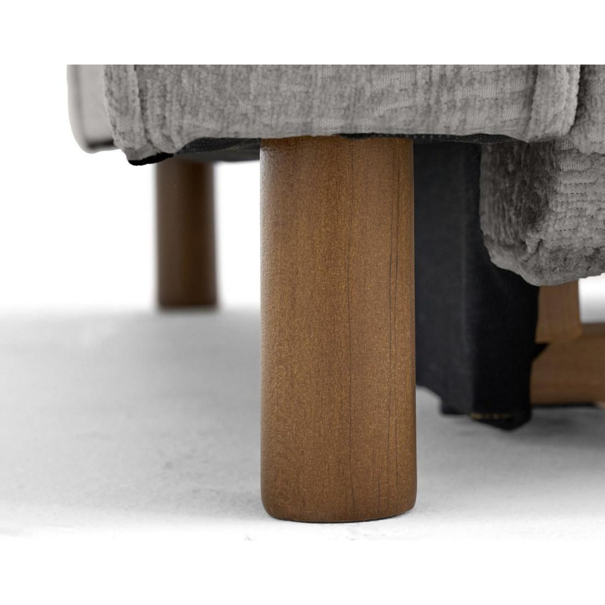 LISA DESIGN Jake - canapé d'angle droit 5 places convertible en tissu velours relief