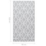 Voir la diapositive 6 : VIDAXL Tapis d'exterieur ARAKIL Gris 80x150 cm PP