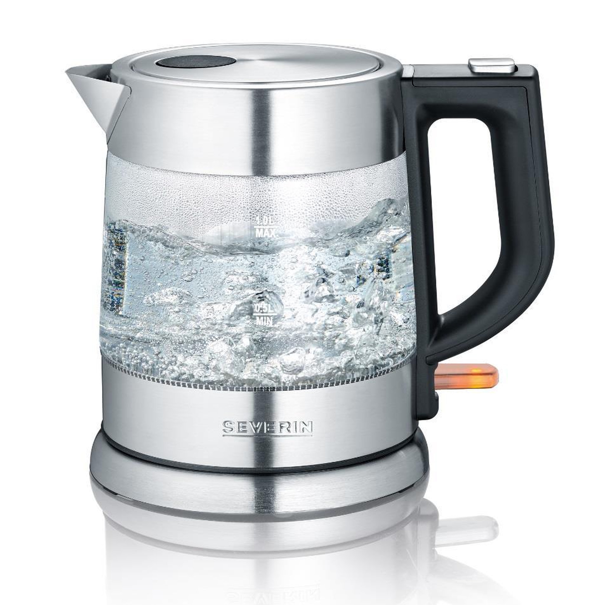 SEVERIN Bouilloire sans fil 1l 2200w verre/inox - wk3468