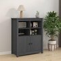 Voir la diapositive 1 : VIDAXL Buffet Gris 83x41,5x100 cm Bois massif de pin