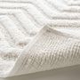Voir la diapositive 3 : Paris Prix Tapis de Bain Jacquard  Angelis  50x80cm Blanc