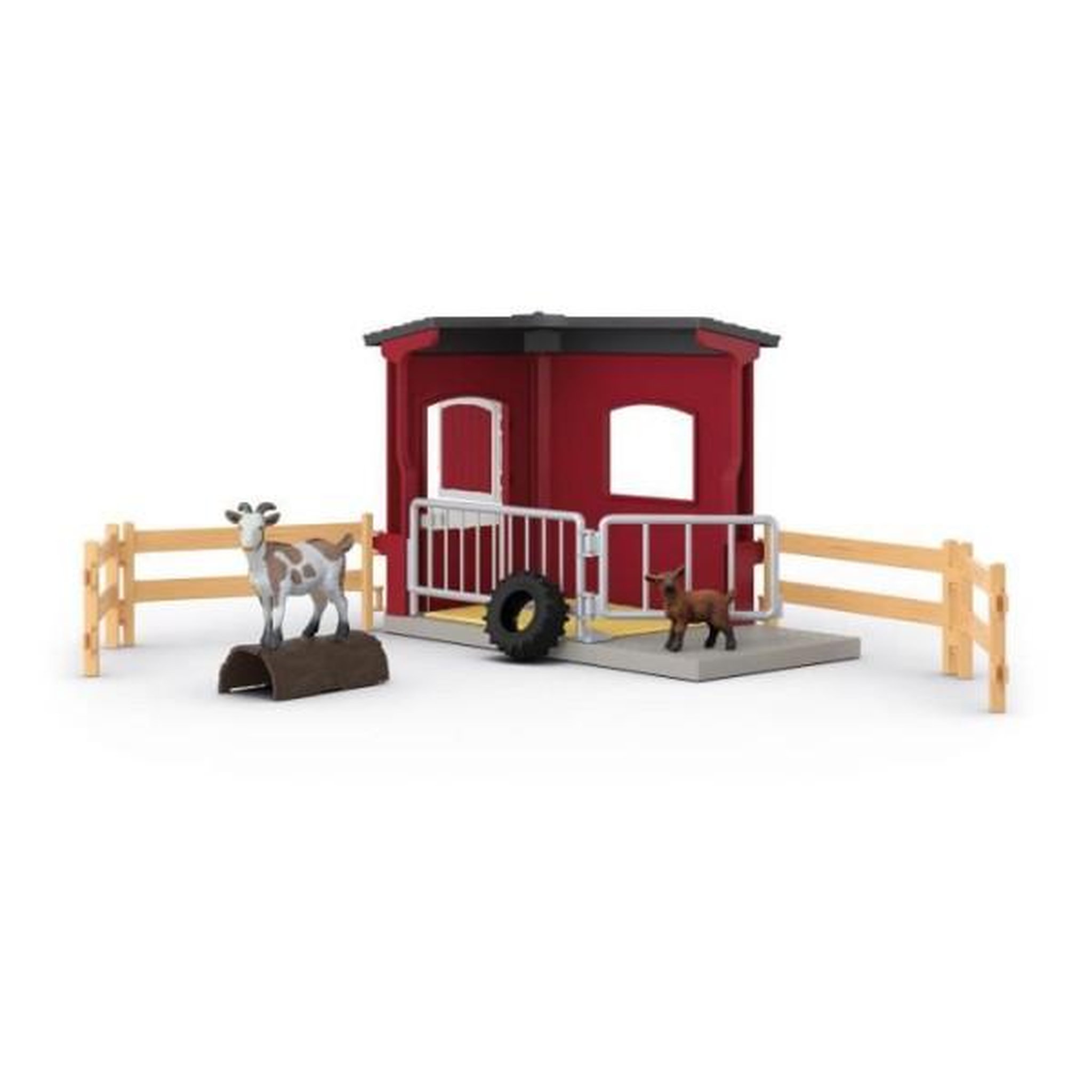 Voir la diapositive 3 : Schleich Figurine �table pour chevres, Schleich 42726 Gamme Farm World