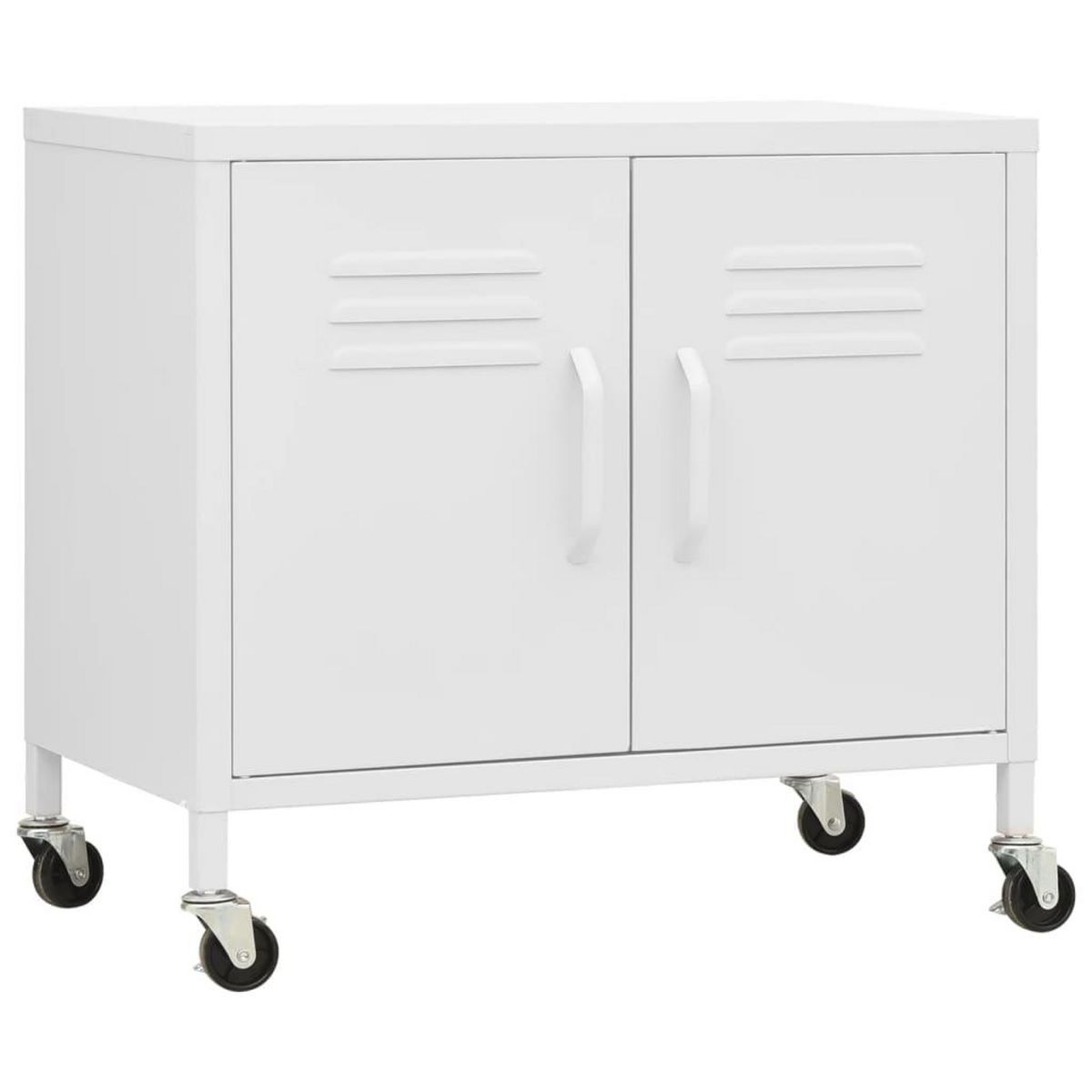VIDAXL Armoire de rangement Blanc 60x35x56 cm Acier
