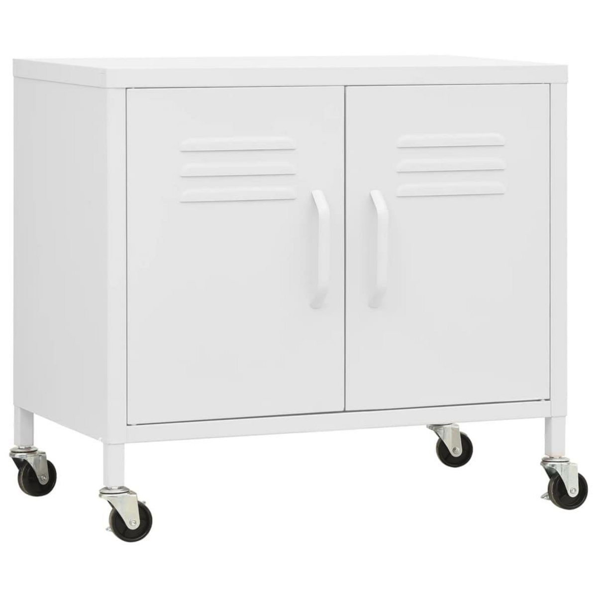 VIDAXL Armoire de rangement Blanc 60x35x56 cm Acier