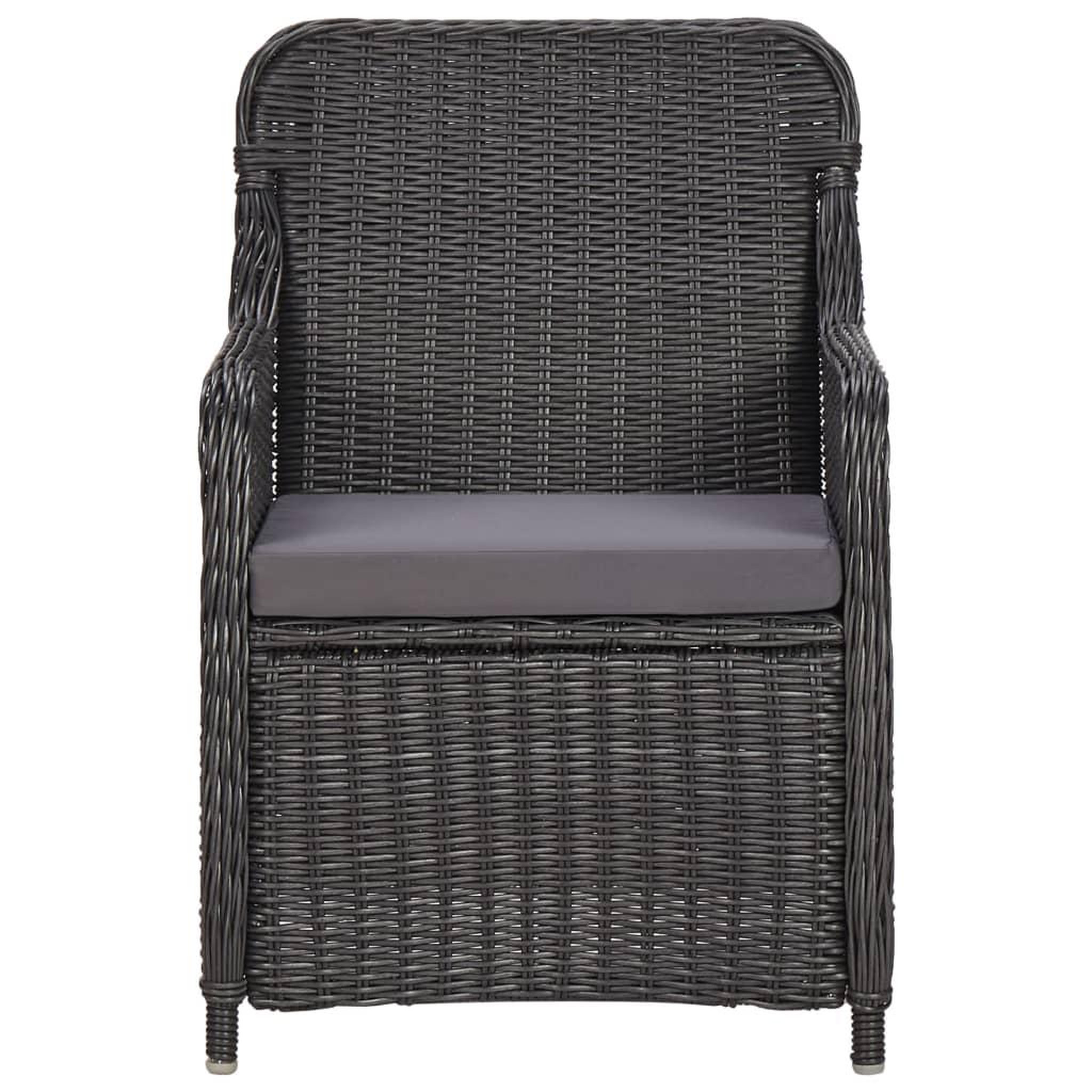 Voir la diapositive 5 : VIDAXL Ensemble a manger d'exterieur 7 pcs Resine tressee Noir