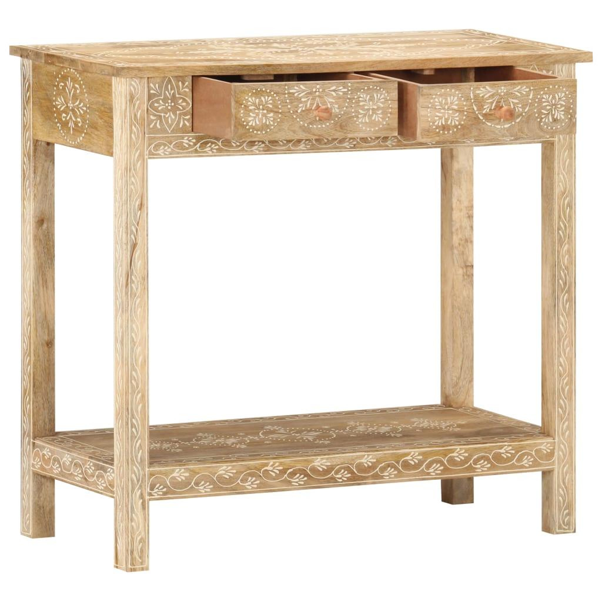 Voir la diapositive 3 : VIDAXL Table console 80x35x74 cm bois de manguier massif