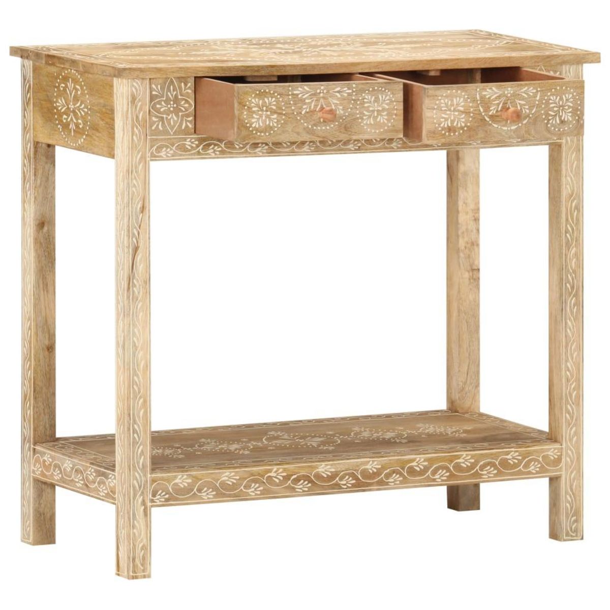 VIDAXL Table console 80x35x74 cm Bois de manguier massif
