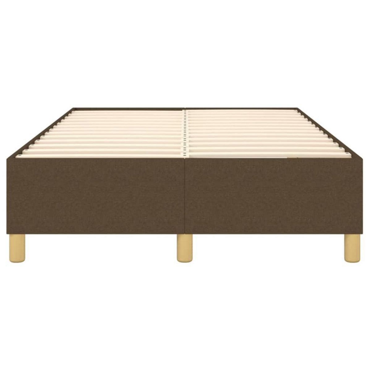 VIDAXL Cadre de lit sans matelas marron fonce 120x200 cm tissu