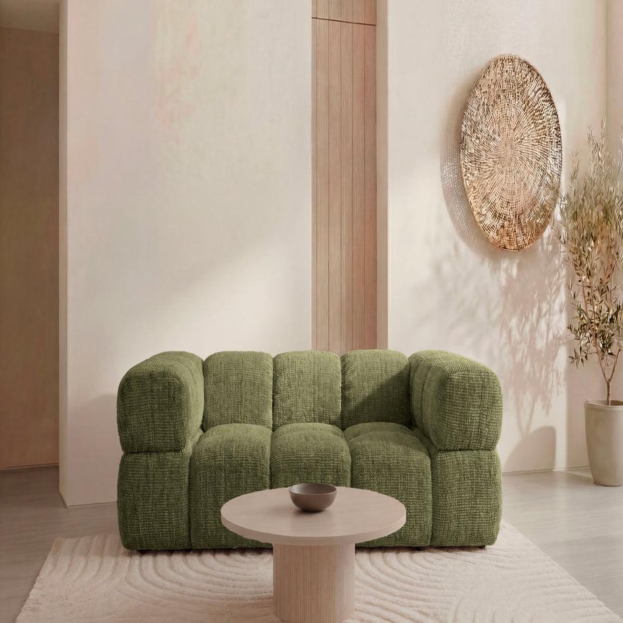Voir la diapositive 3 : CASANOVA PARIS Gustave - canapé droit tissu chenille 2 places
