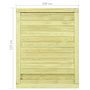 Voir la diapositive 6 : VIDAXL Portail de jardin Bois de pin impregne 125x100 cm