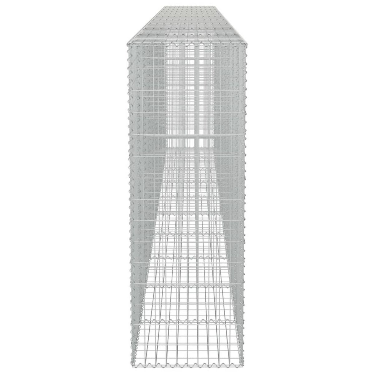 VIDAXL Mur a gabion avec couvercles Acier galvanise 600 x 50 x 150 cm