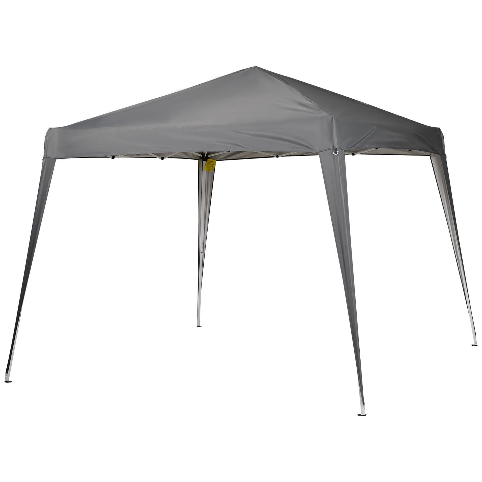 Voir la diapositive 1 : OUTSUNNY Tonnelle barnum de jardin pop-up pliant 2,4L x 2,4l x 2,5H m acier polyester imperméabilisé anti UV avec sac de transport gris