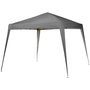 Voir la diapositive 1 : OUTSUNNY Tonnelle barnum de jardin pop-up pliant 2,4L x 2,4l x 2,5H m acier polyester imperméabilisé anti UV avec sac de transport gris