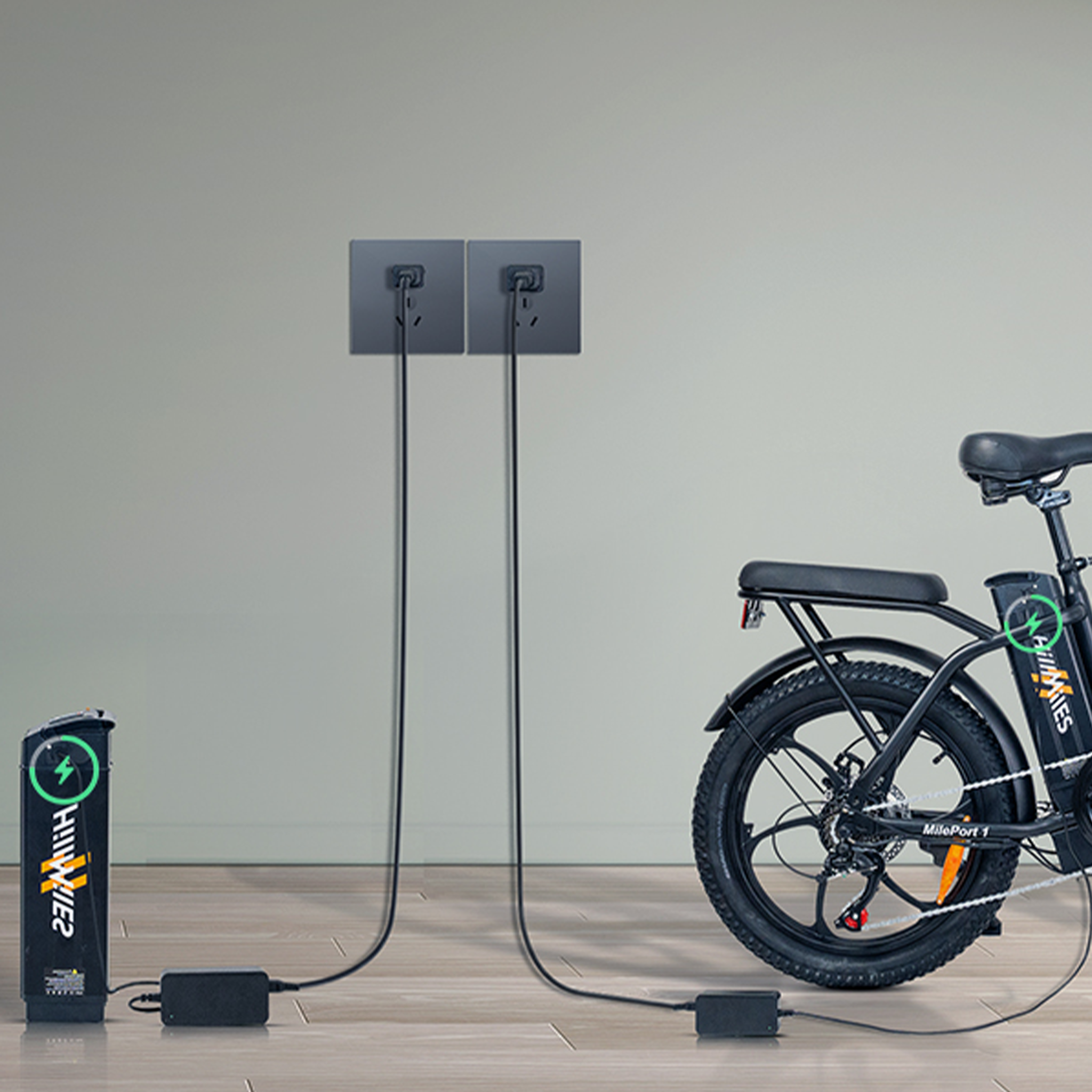 Voir la diapositive 2 : HILLMILES Vélo électrique pliable HillMiles MilePort1