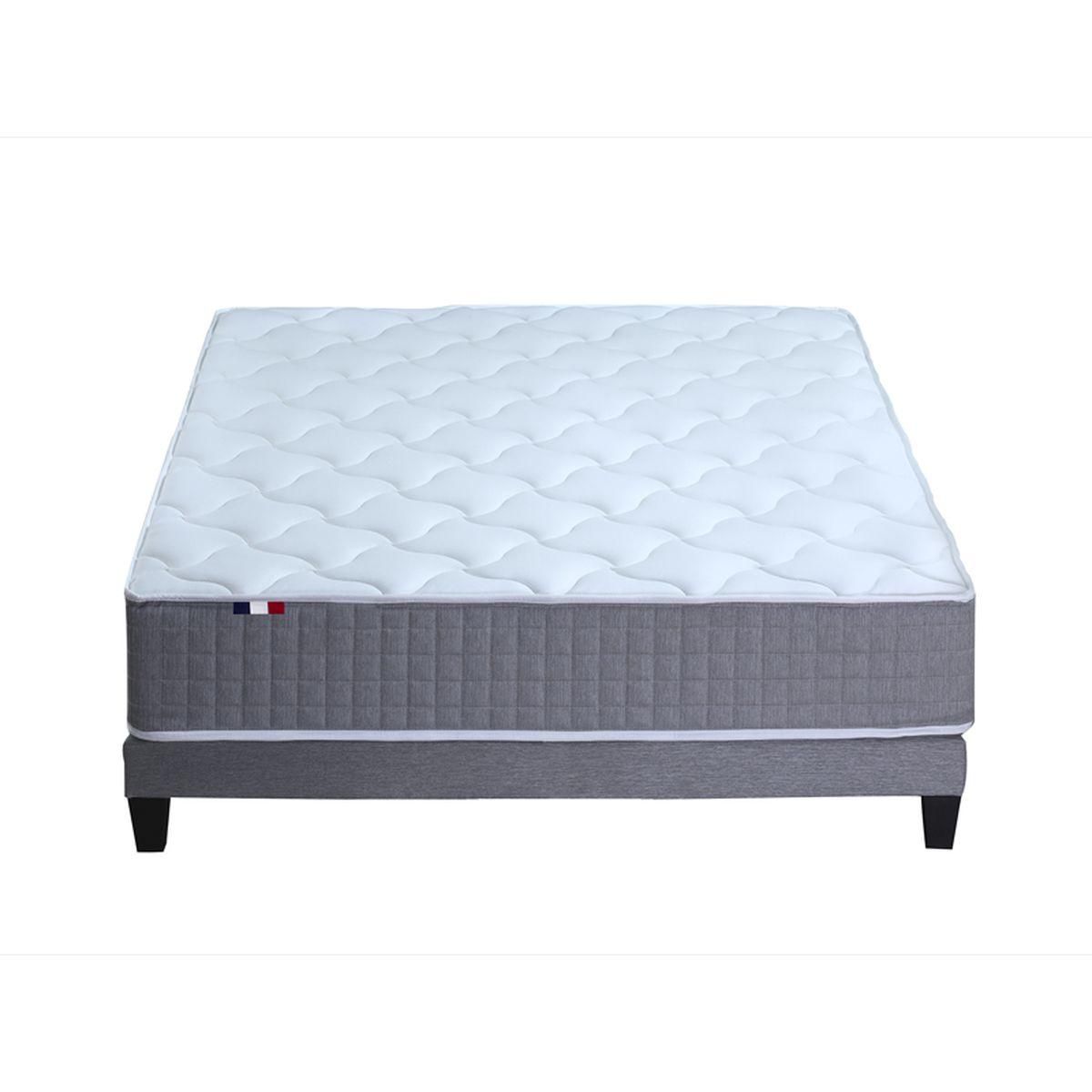 Ensemble Matelas Ressort 7 zones  + Sommier 140 x 190 cm MAX