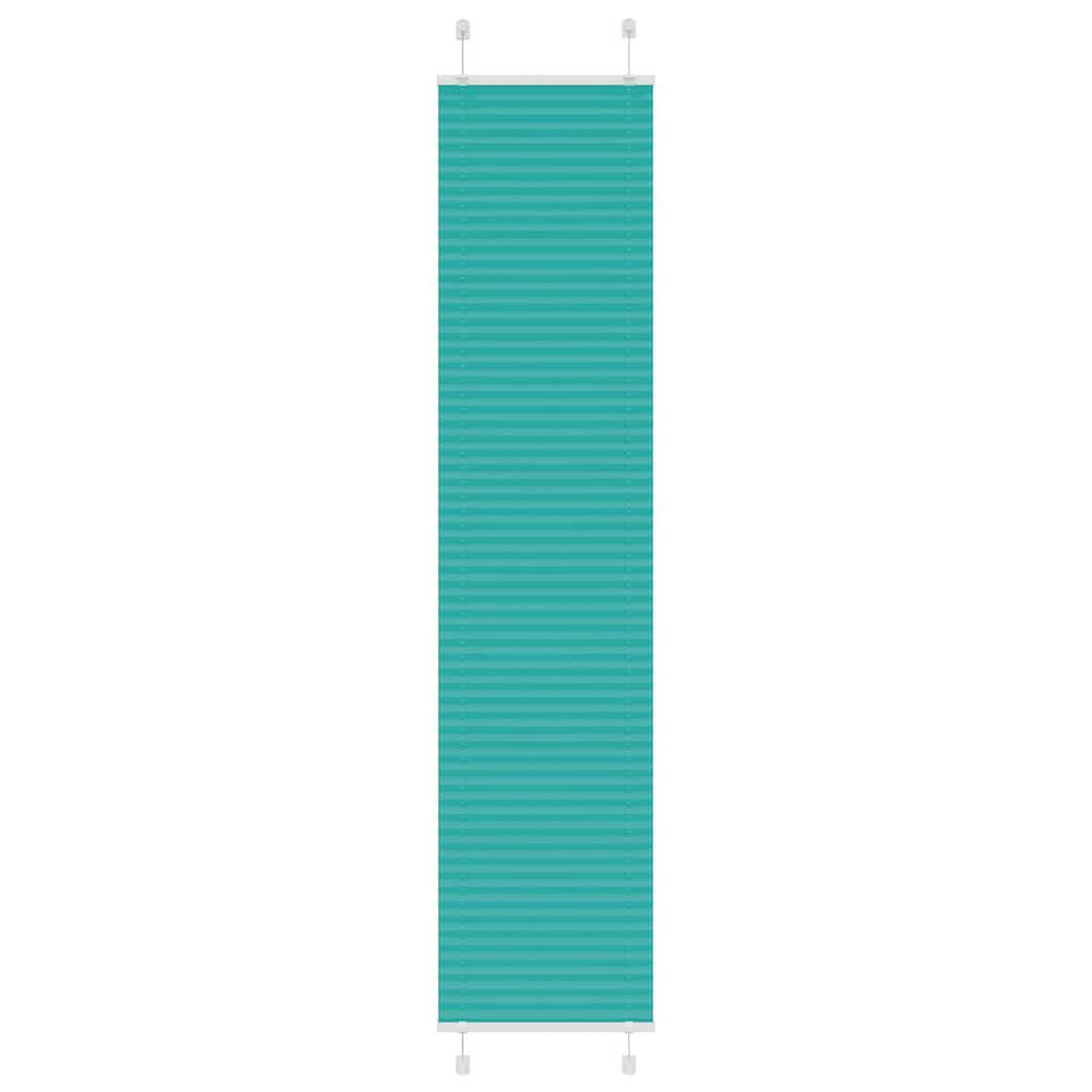 VIDAXL Store plisse vert petrole 50x200 cm largeur du tissu 49,4 cm