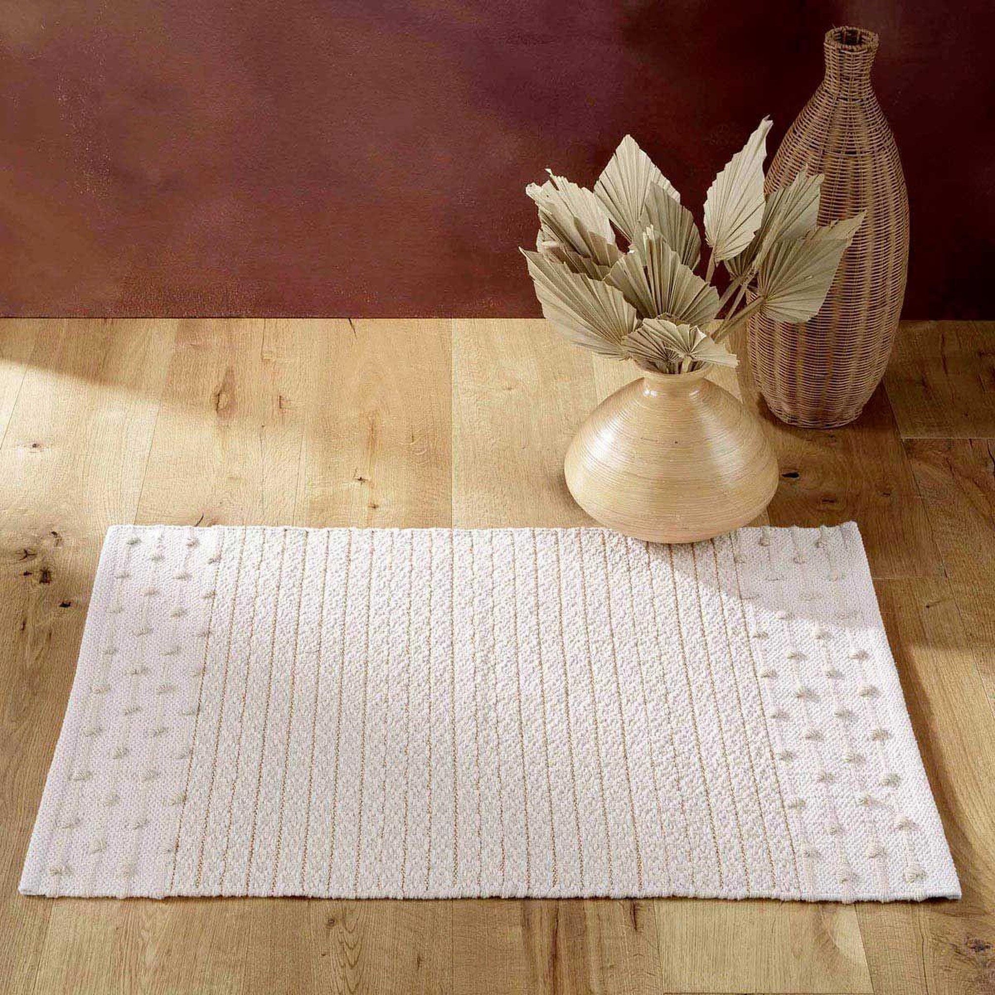 Voir la diapositive 4 : Douceur d'Intérieur Tapis déco fantaisie  artemis  60x90cm naturel