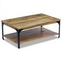 Voir la diapositive 3 : VIDAXL Table basse Bois de manguier 100x60x38 cm
