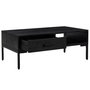 Voir la diapositive 4 : VIDAXL Table basse Noir 90x50x35 cm Bois de pin massif