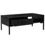 Voir la diapositive 4 : VIDAXL Table basse Noir 90x50x35 cm Bois de pin massif