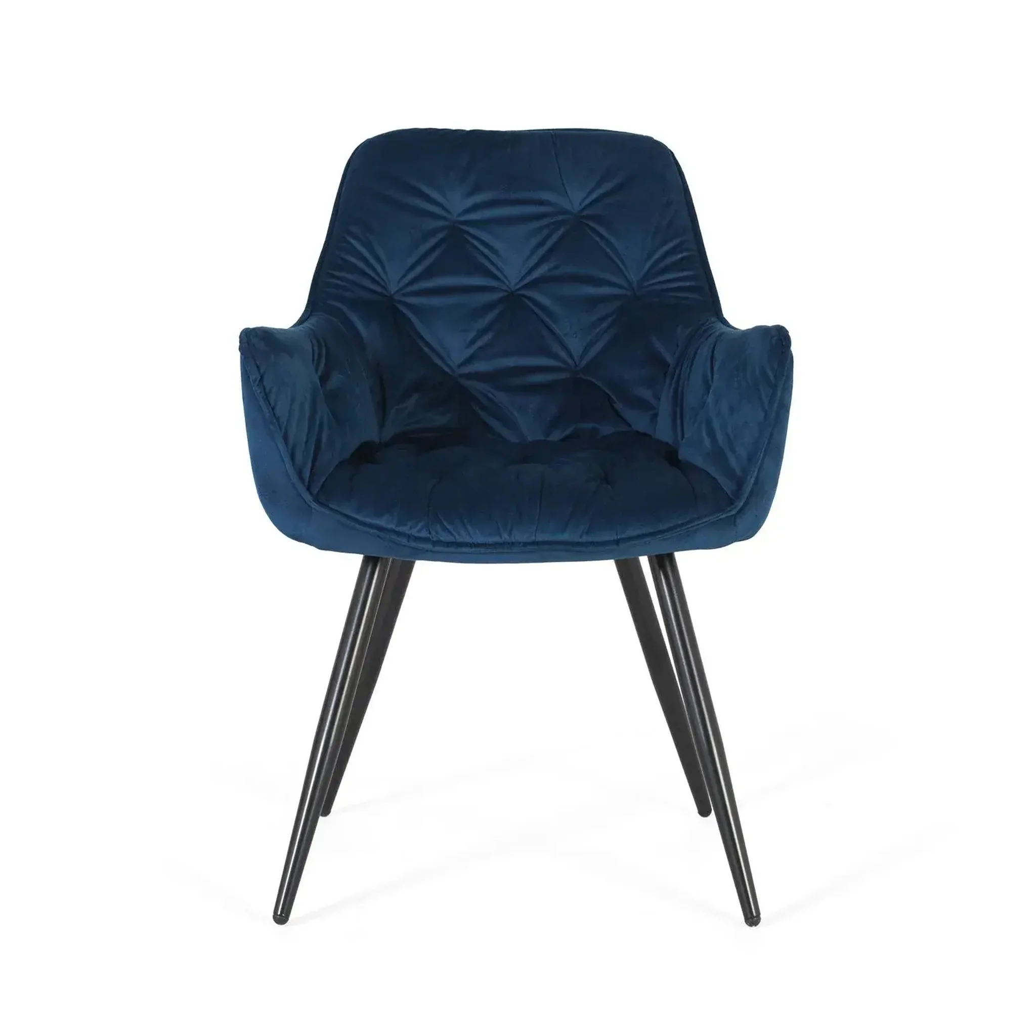 Voir la diapositive 2 : GINER Y COLOMER SL Lot de 2 chaises de velours 62 cm style contemporain