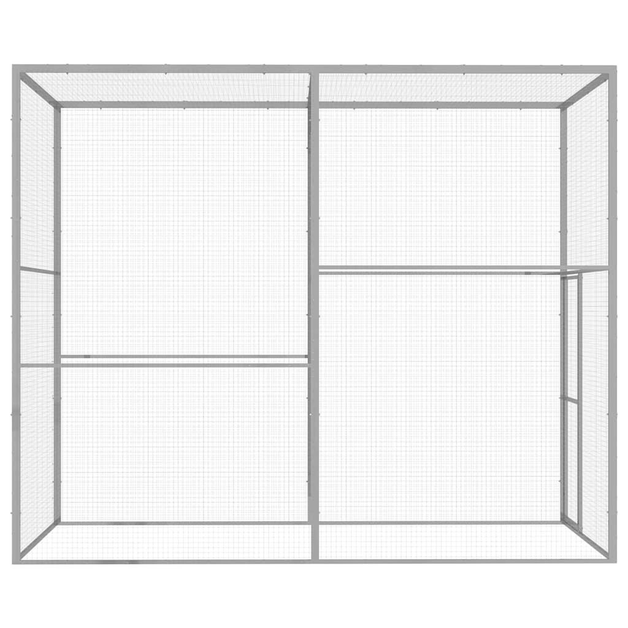 Voir la diapositive 3 : VIDAXL Cage pour chat 3x1,5x2,5 m Acier galvanise