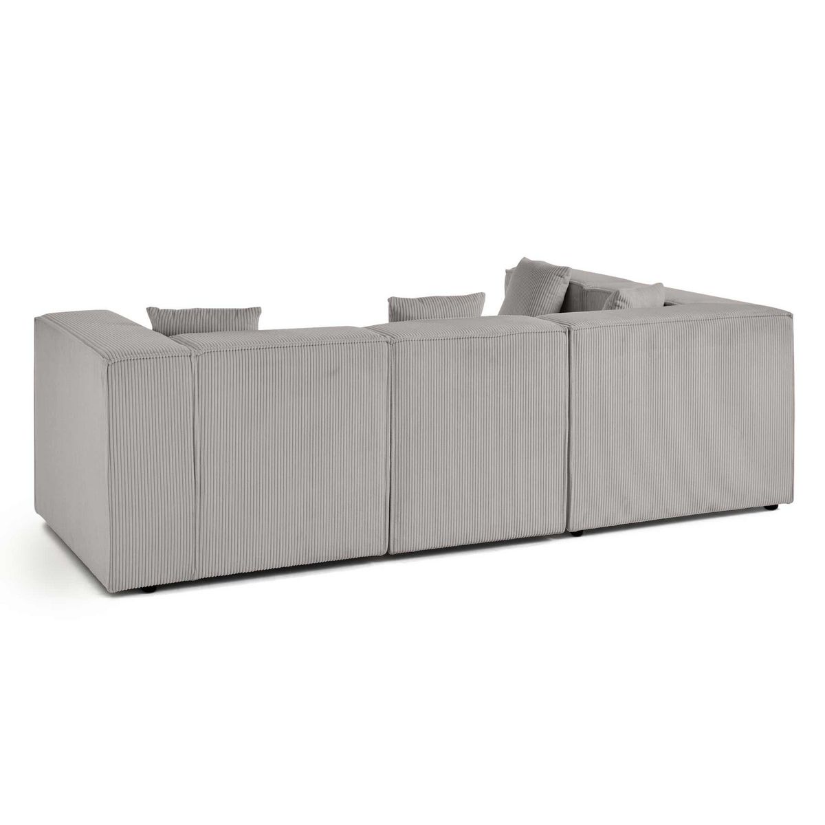 LISA DESIGN Arty - canapé modulable d'angle gauche 4 places - en velours côtelé