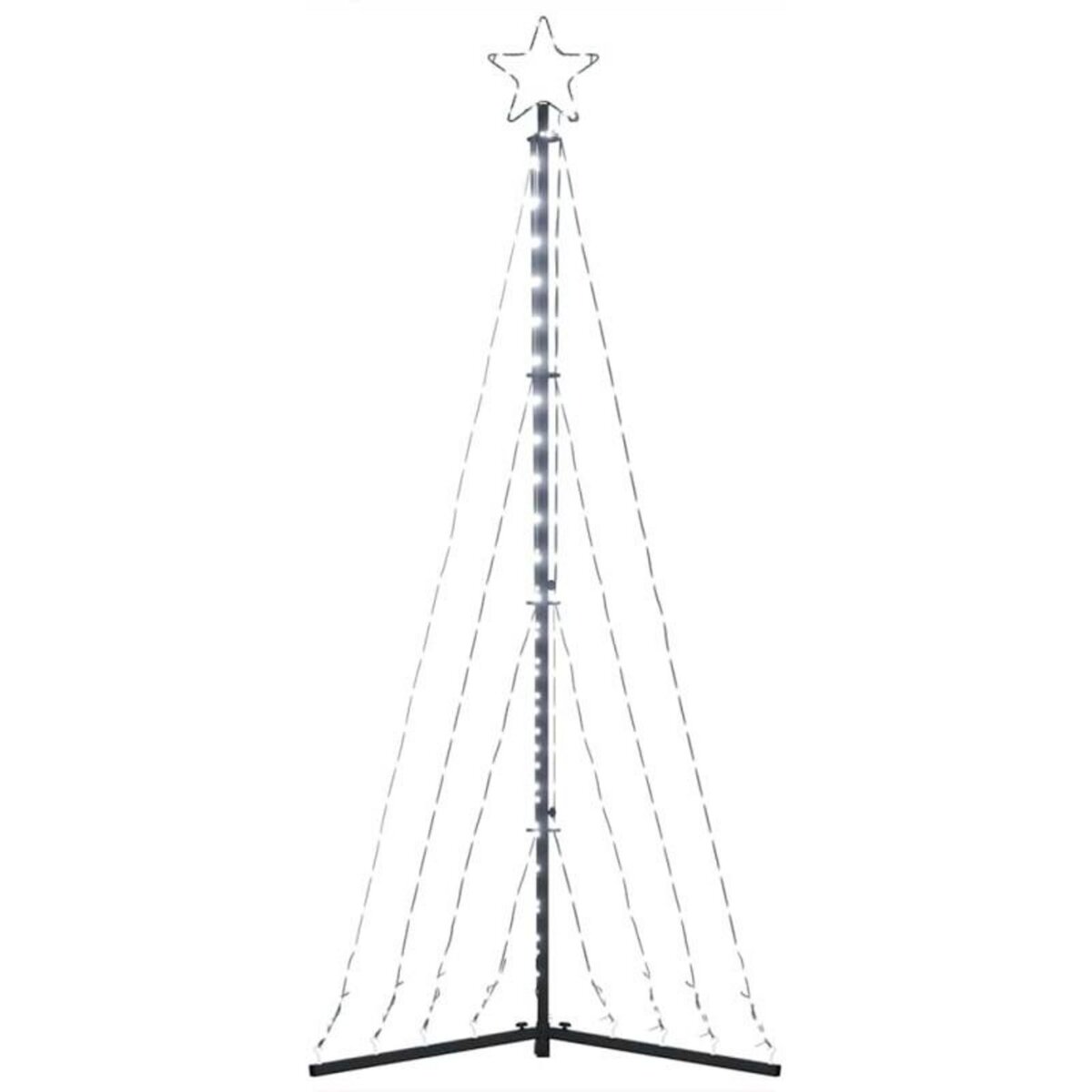 VIDAXL Guirlande de sapin de Noël 339 LED blanc froid 182 cm