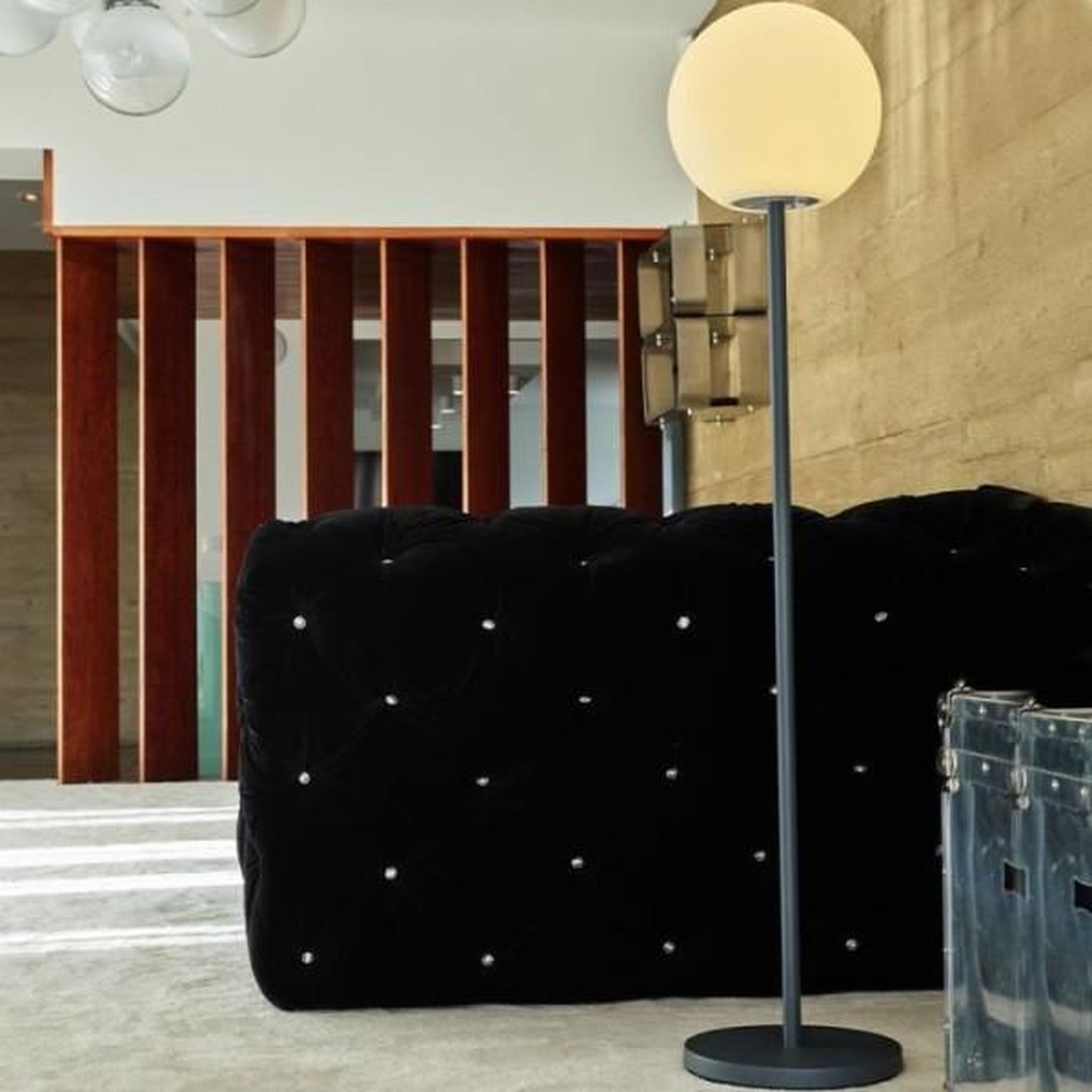 Voir la diapositive 2 : Lumisky Lampadaire lumineux - LUMISKY - LUNY TALL - H150 cm - Pied métal design scandinave - LED blanc chaud et blanc dimmable