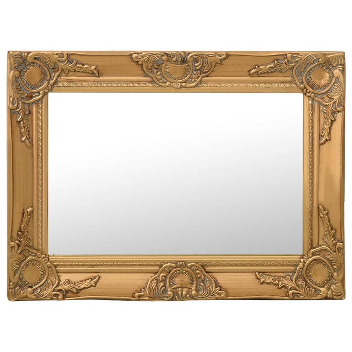 VIDAXL Miroir mural style baroque 60x40 cm Dore