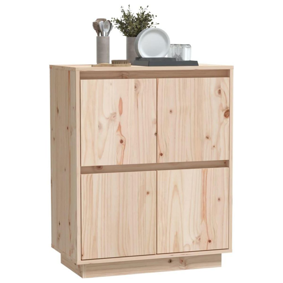 VIDAXL Buffet 60x34x75 cm Bois massif de pin