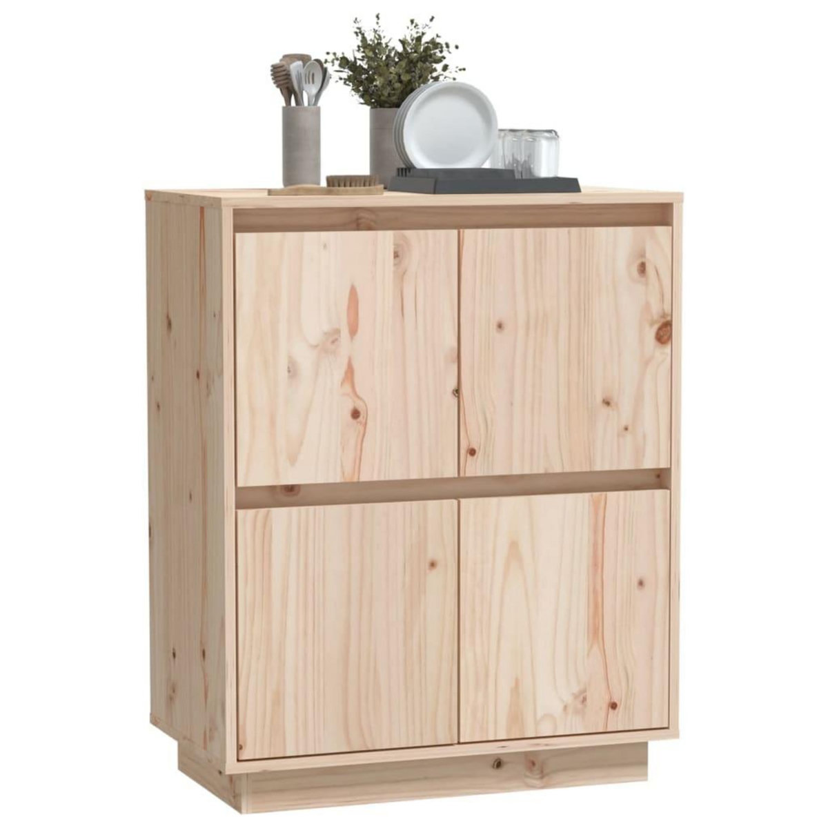 VIDAXL Buffet 60x34x75 cm Bois massif de pin