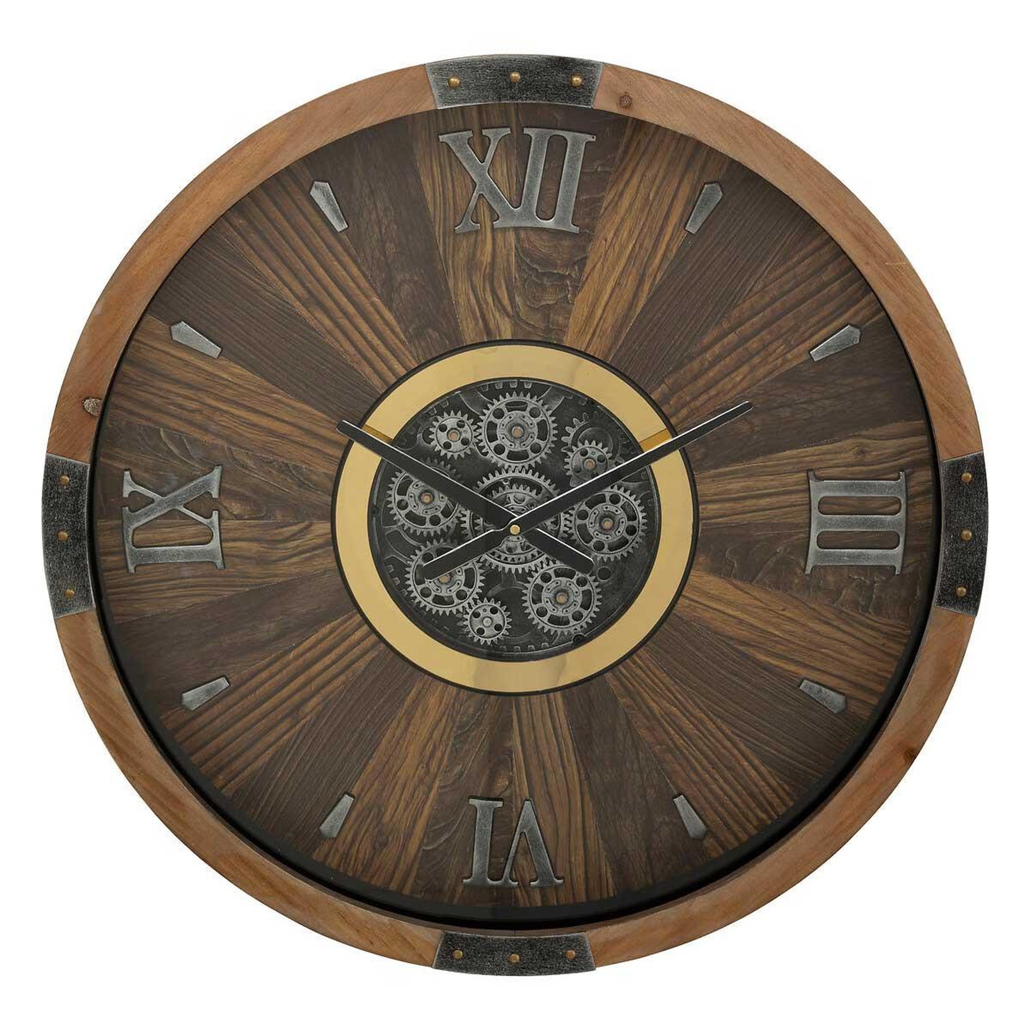 ATMOSPHERA Horloge murale mécanisme  keane  63cm marron