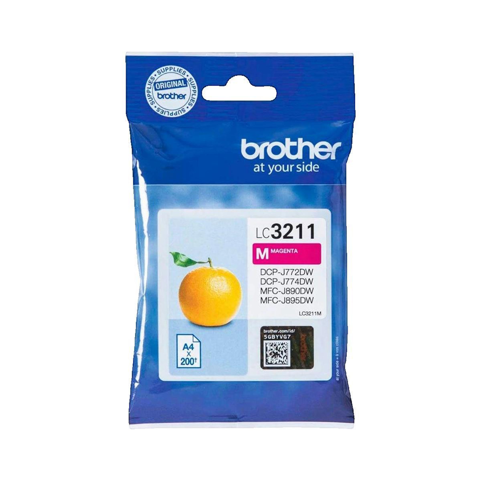 Voir la diapositive 2 : Brother Cartouche d'encre Brother LC-3211M Magenta