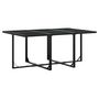 Voir la diapositive 3 : VIDAXL Ensemble a manger de jardin 11 pcs noir resine tressee
