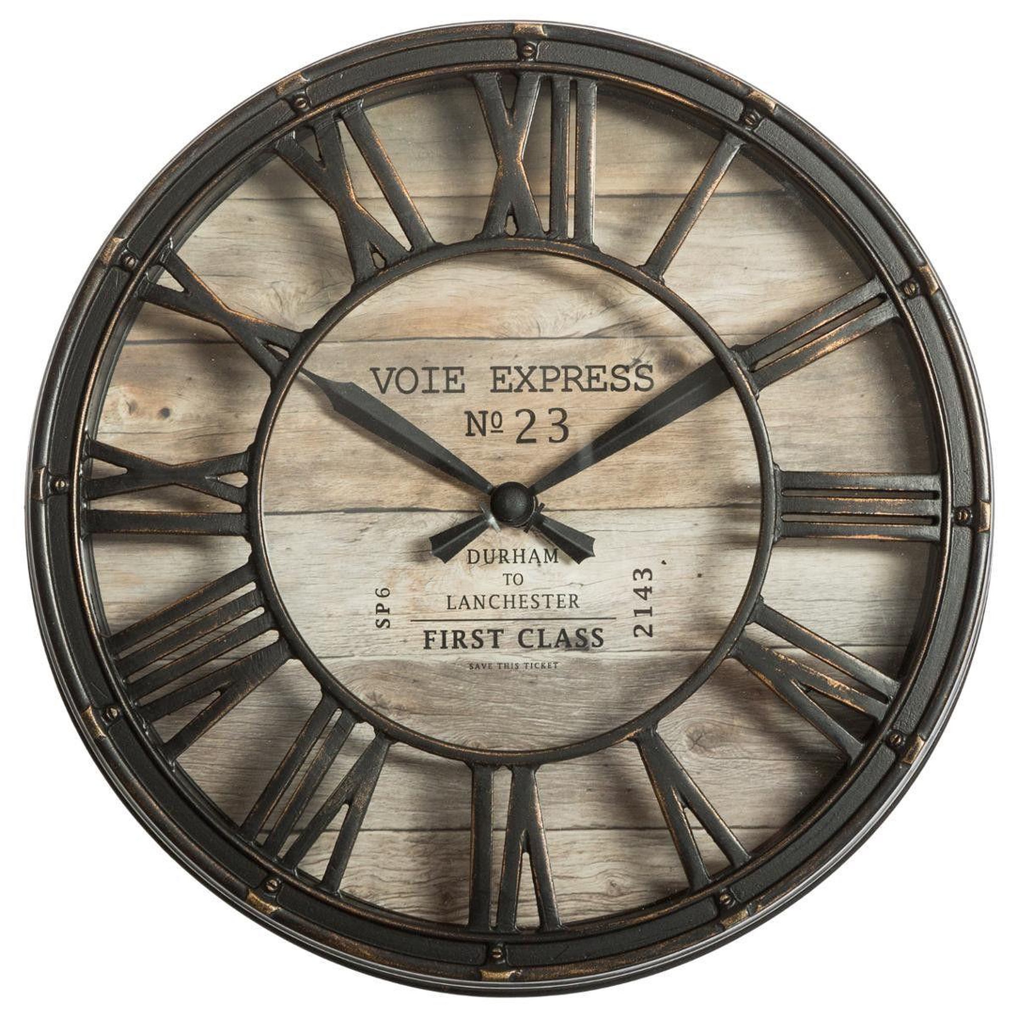 ATMOSPHERA Pendule vintage  express  21cm marron